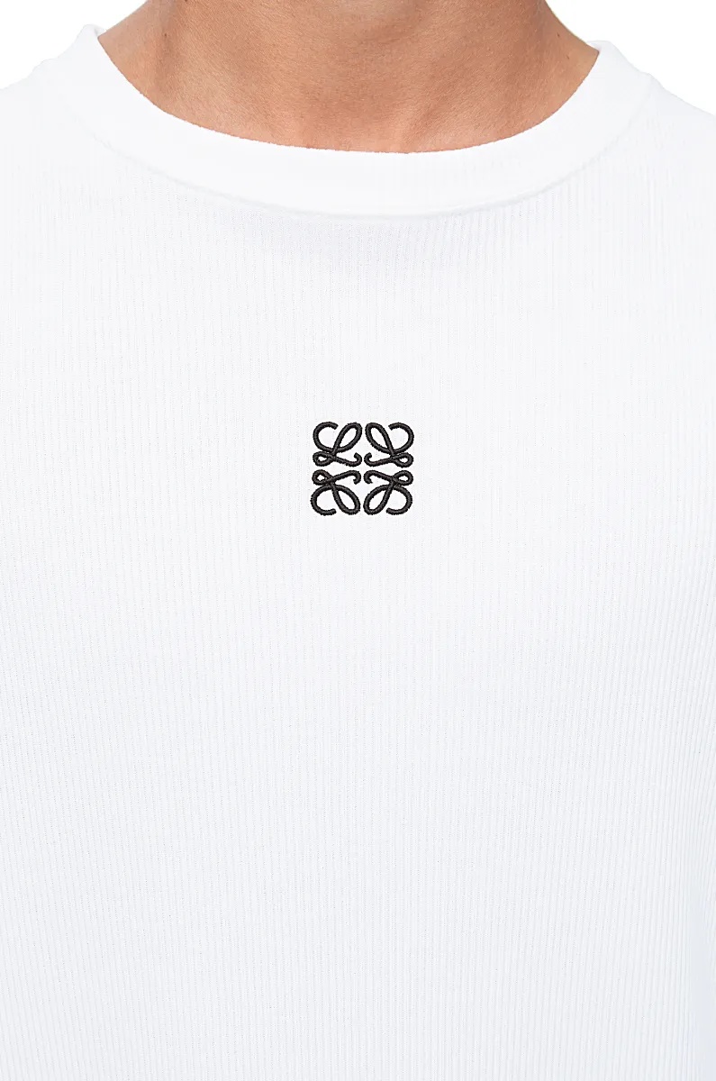 Loewe Oversized Long Sleeve T-shirt In White