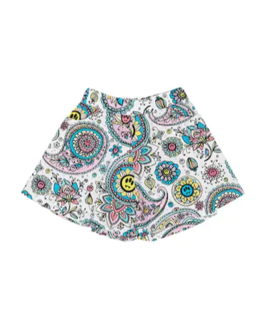 Barrow Paisley-print Elasticated Shorts In Gray