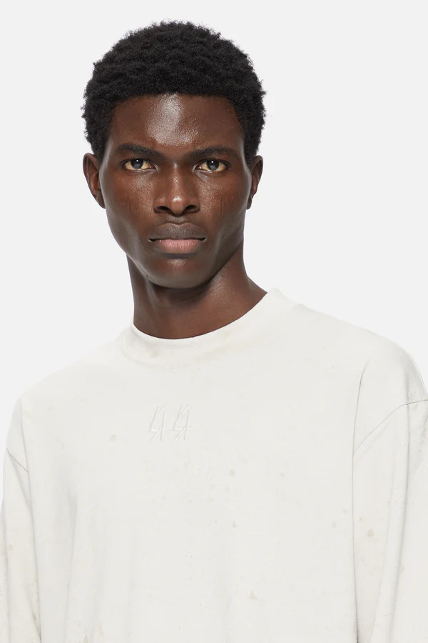 44 Label Group Trip Cotton Sweatshirt In White
