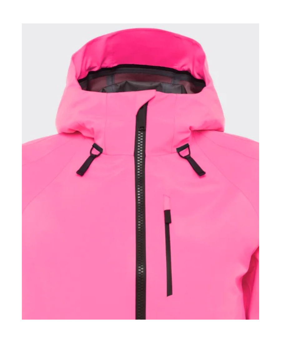 Prada Linea Rossa Technical Hooded Jacket In Pink