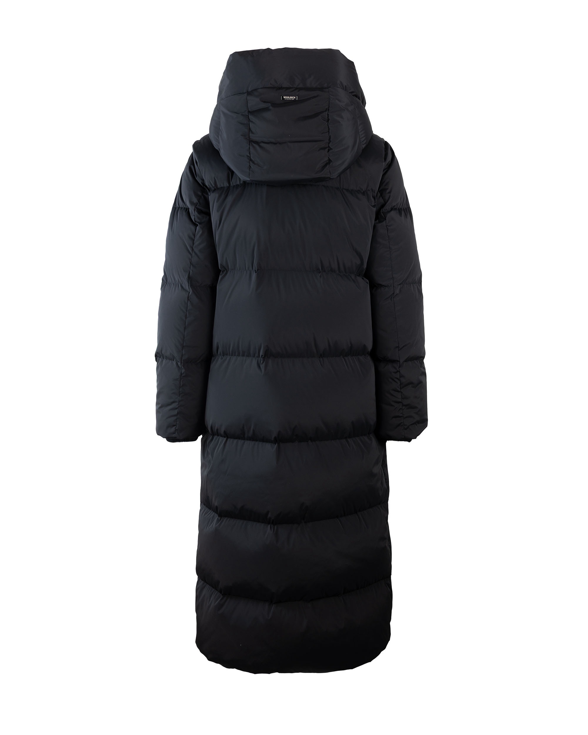 Woolrich Parka Kelly Lungo In Nylon Elasticizzato Nero In Black