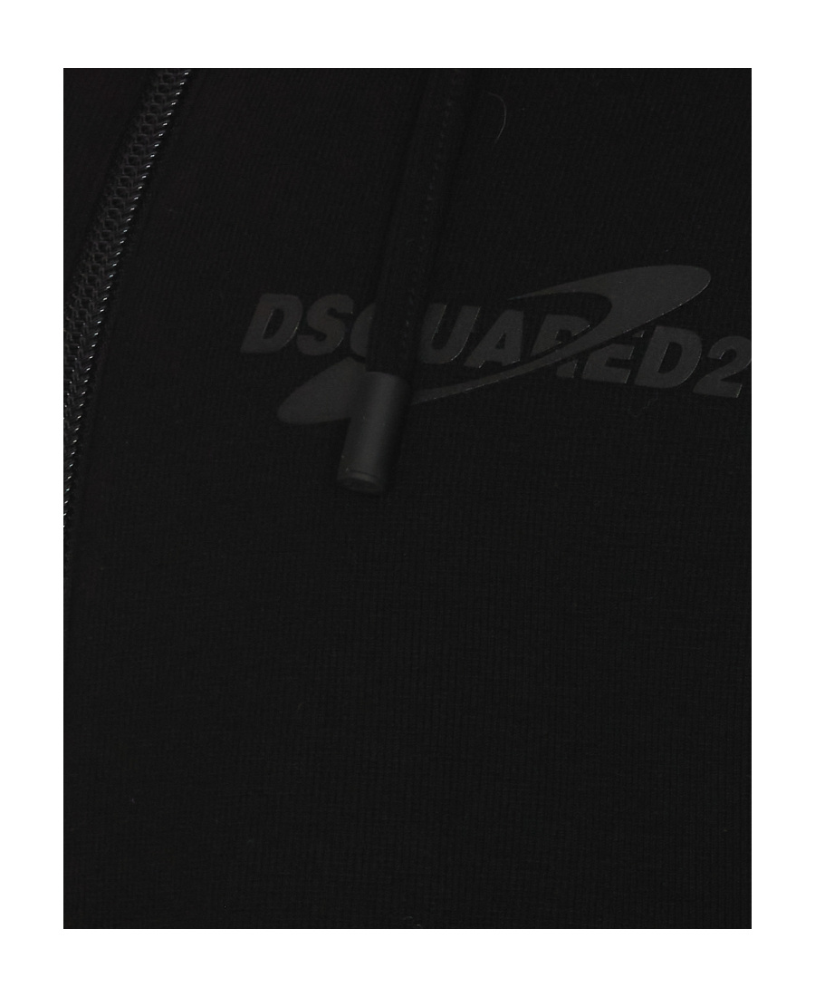 Dsquared2 Ibra Black On Black Hoodie In Black