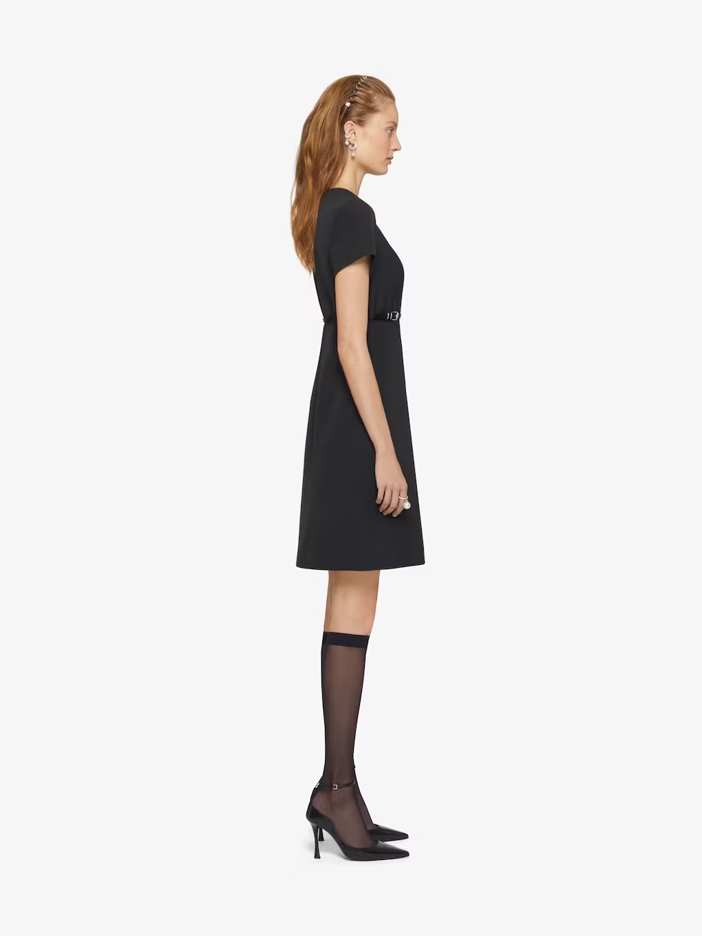 Givenchy Voyou Dress In Cotton Taffetas In Black