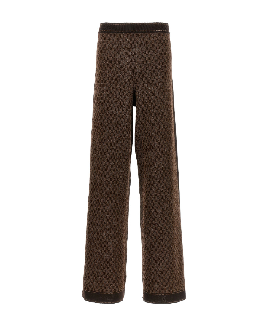 BALMAIN PB MONOGRAM-JACQUARD TRACK PANTS