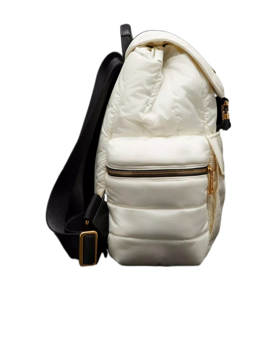 Moncler Logo Backpack In White