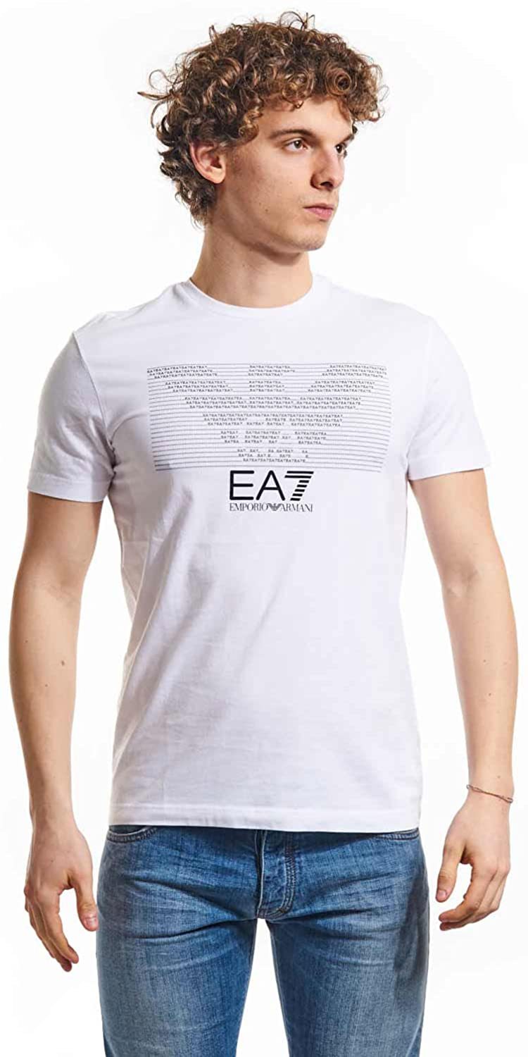 EA7 LOGO ROUND-NECKED T-SHIRT