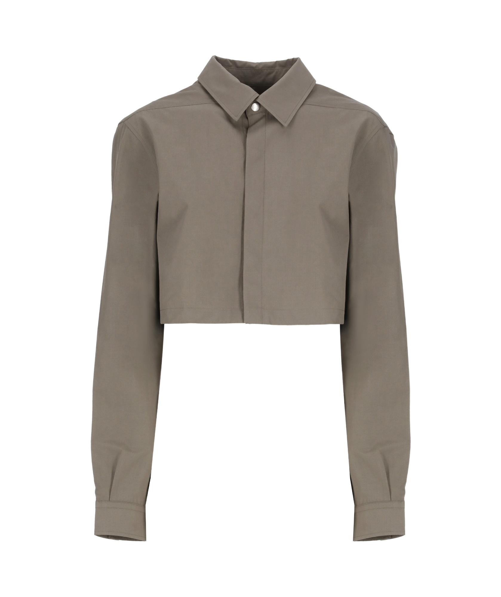 Rick Owens Long-sleeved Shirt In Gray