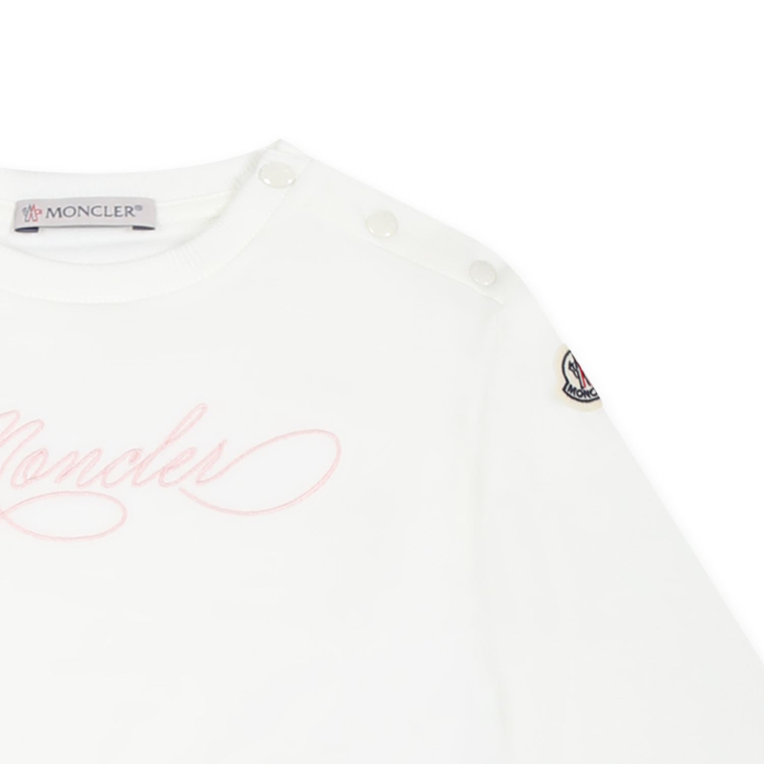 Moncler Long-sleeved Sweater Set In White