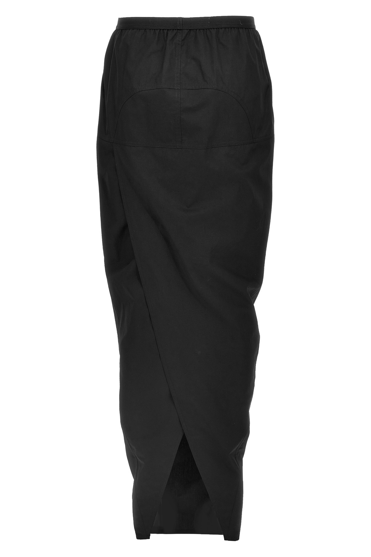 Rick Owens Soft Pillar Long Skirt In Black