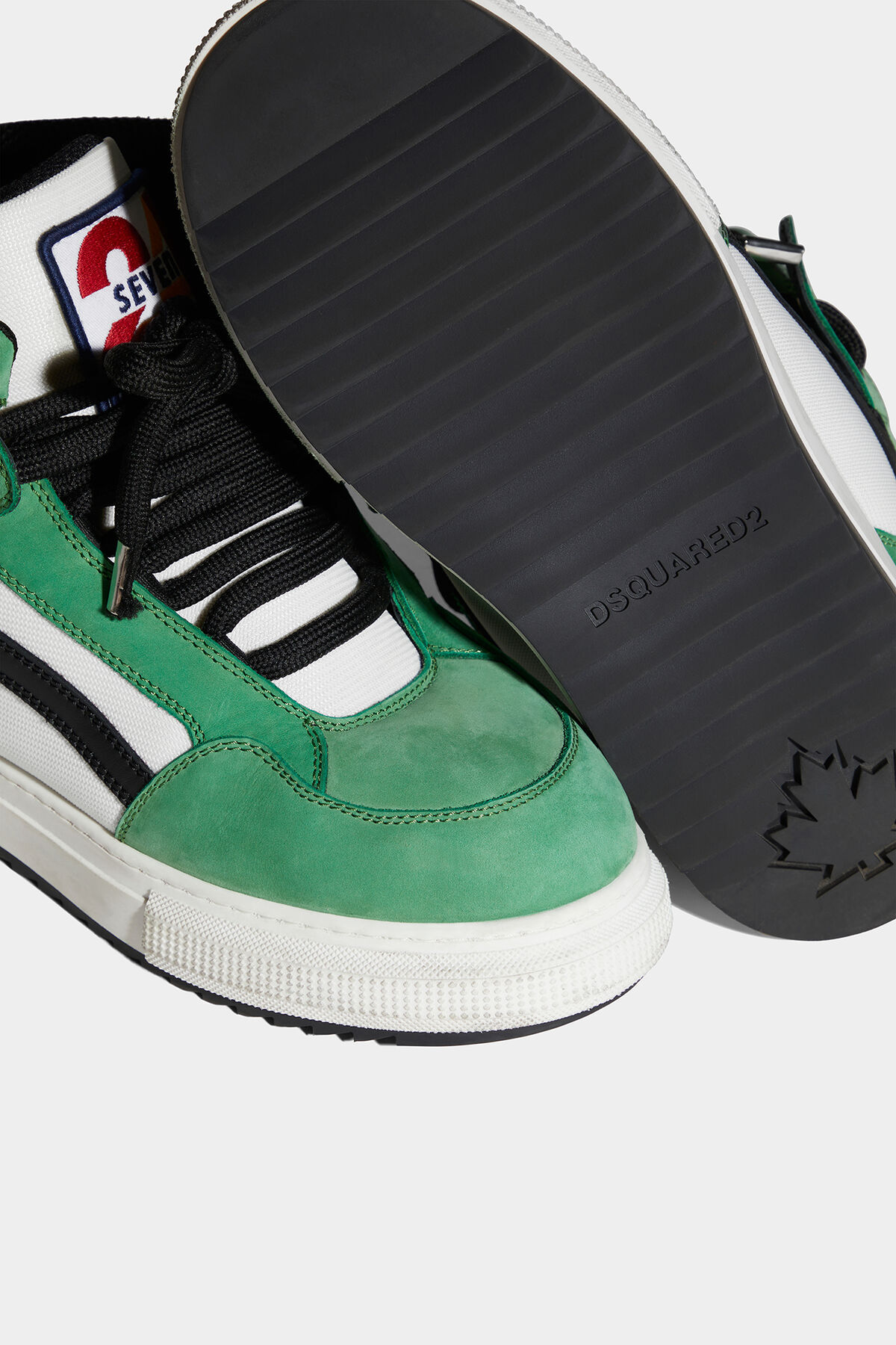 Dsquared2 Panelled High-top Sneakers In White
