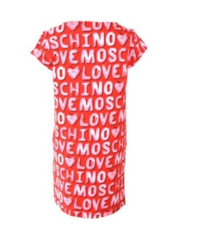 Moschino A Printed Dress In Red