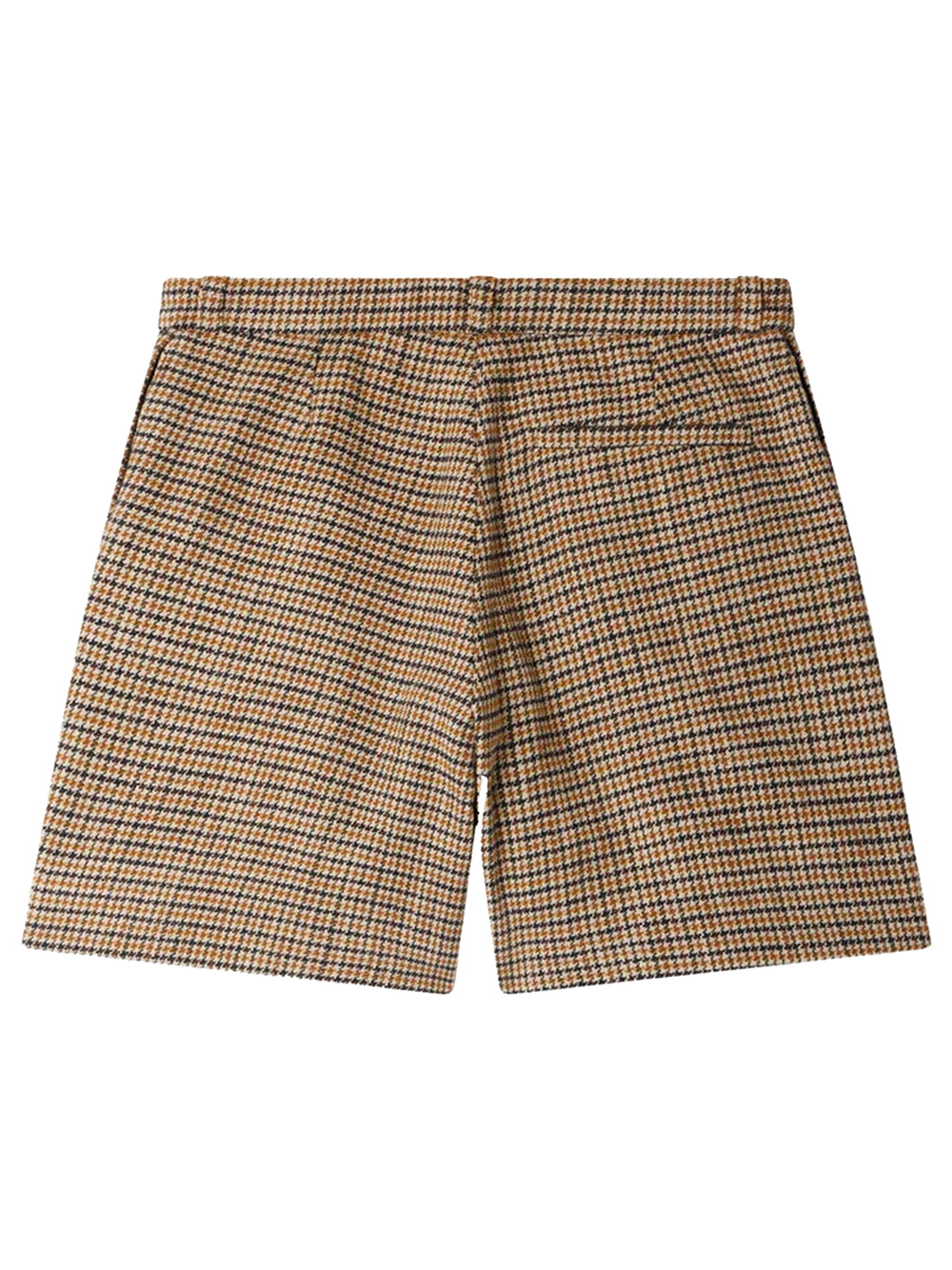 Bonpoint Jua Shorts In Ochre Check Pattern In Brown