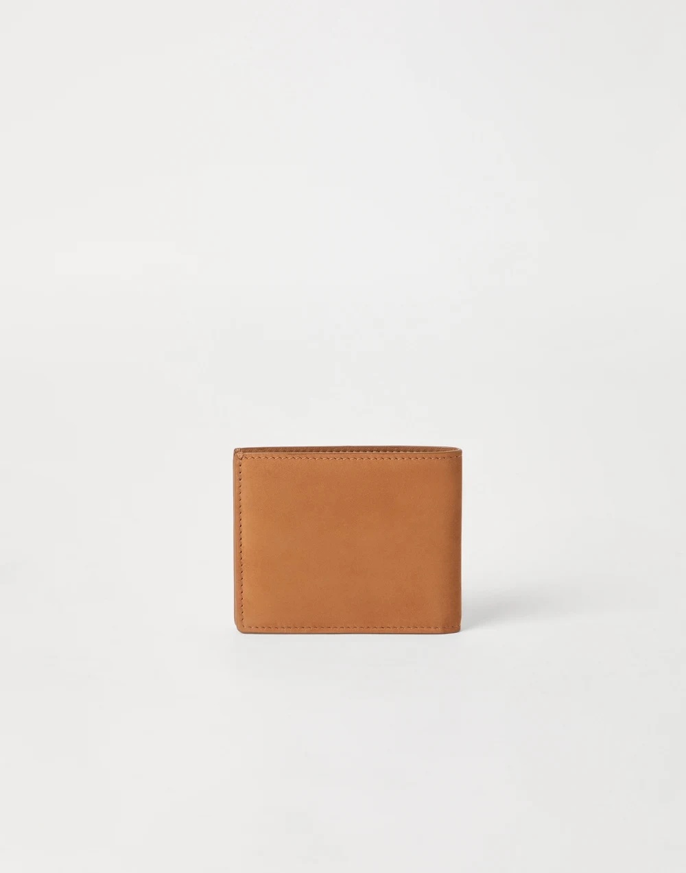 Brunello Cucinelli Logo-embossed Bi-fold Wallet In Brown
