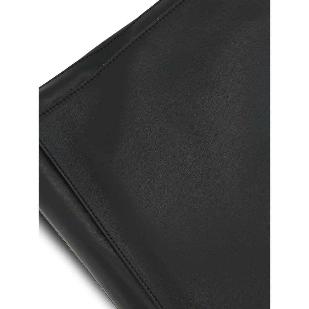 The Row Flap Shoulder Bag In Black