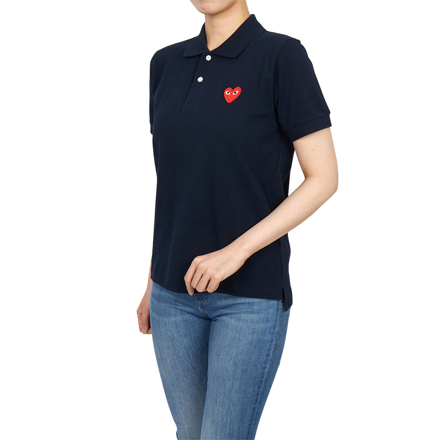 Comme Des Garçons Short-sleeved Polo Shirt In Brown