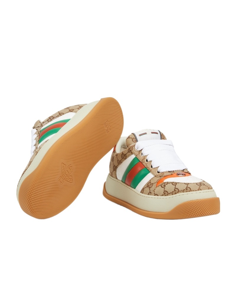 GUCCI GUCCI DOUBLE SCREENER LOW-TOP SNEAKERS