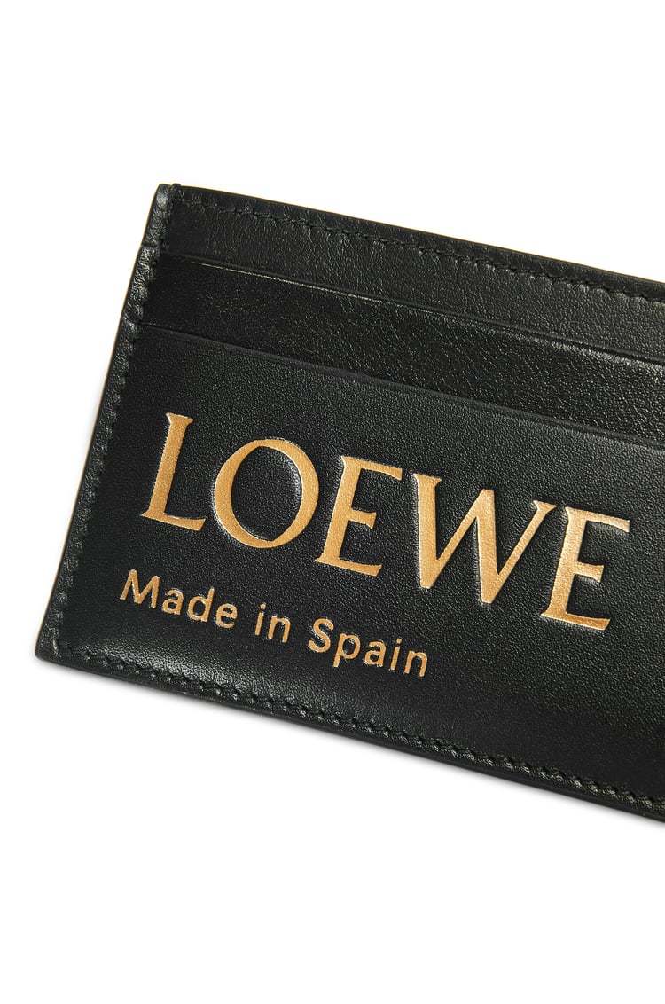 LOEWE EMBOSSED LOEWE PLAIN CARDHOLDER IN SHINY NAPPA CALFSKIN