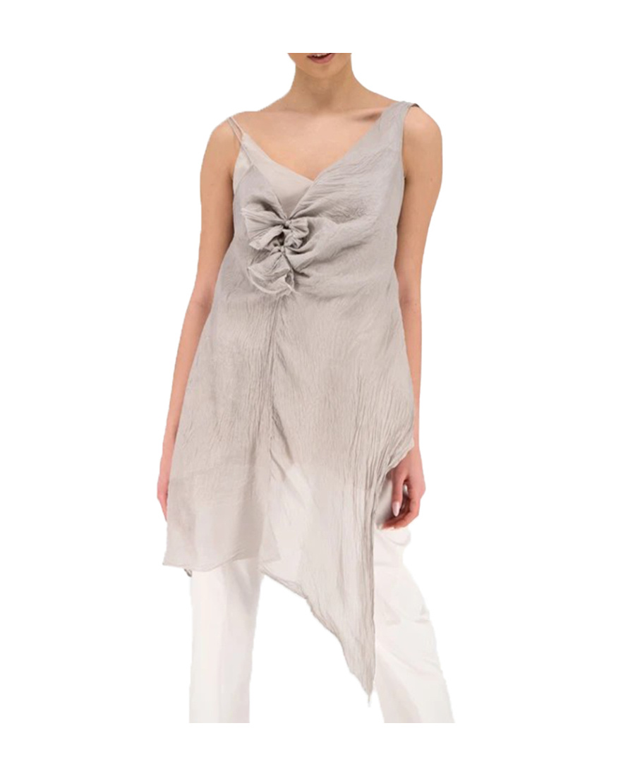 Marc Le Bihan Asymmetrical Design Vest In Nude