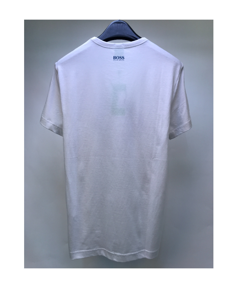 HUGO BOSS LOGO ROUND-NECKED T-SHIRT