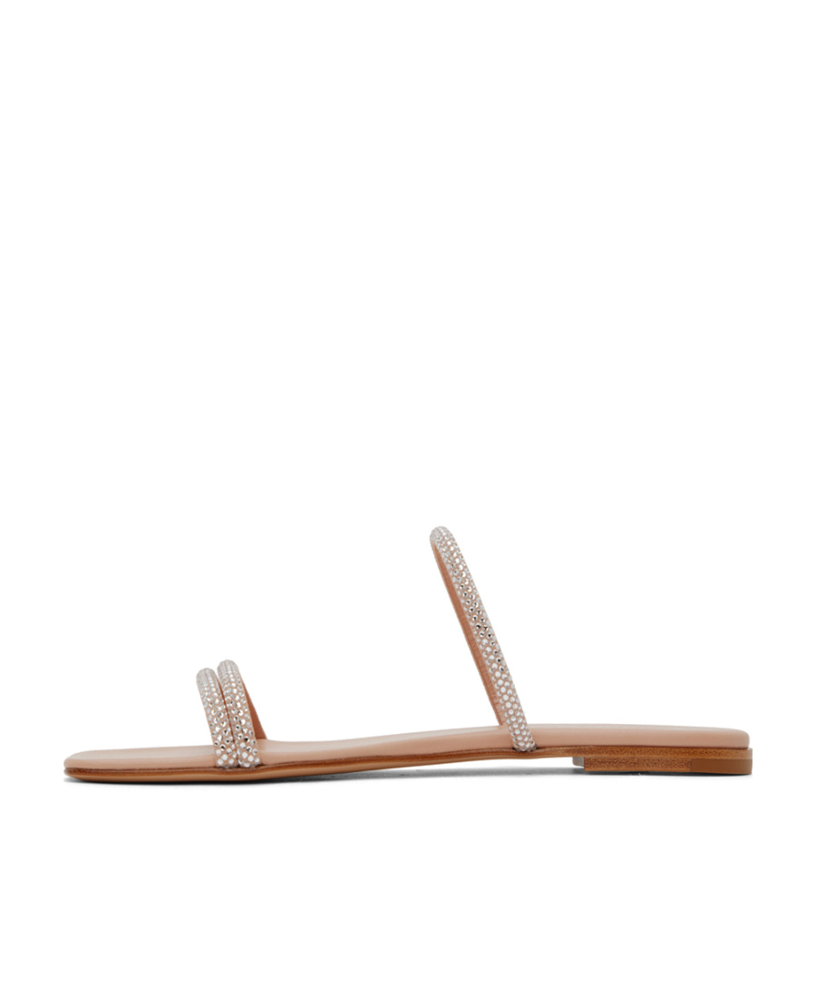 Gianvito Rossi Woman Sandals Blush Size 6.5 Leather In Nude