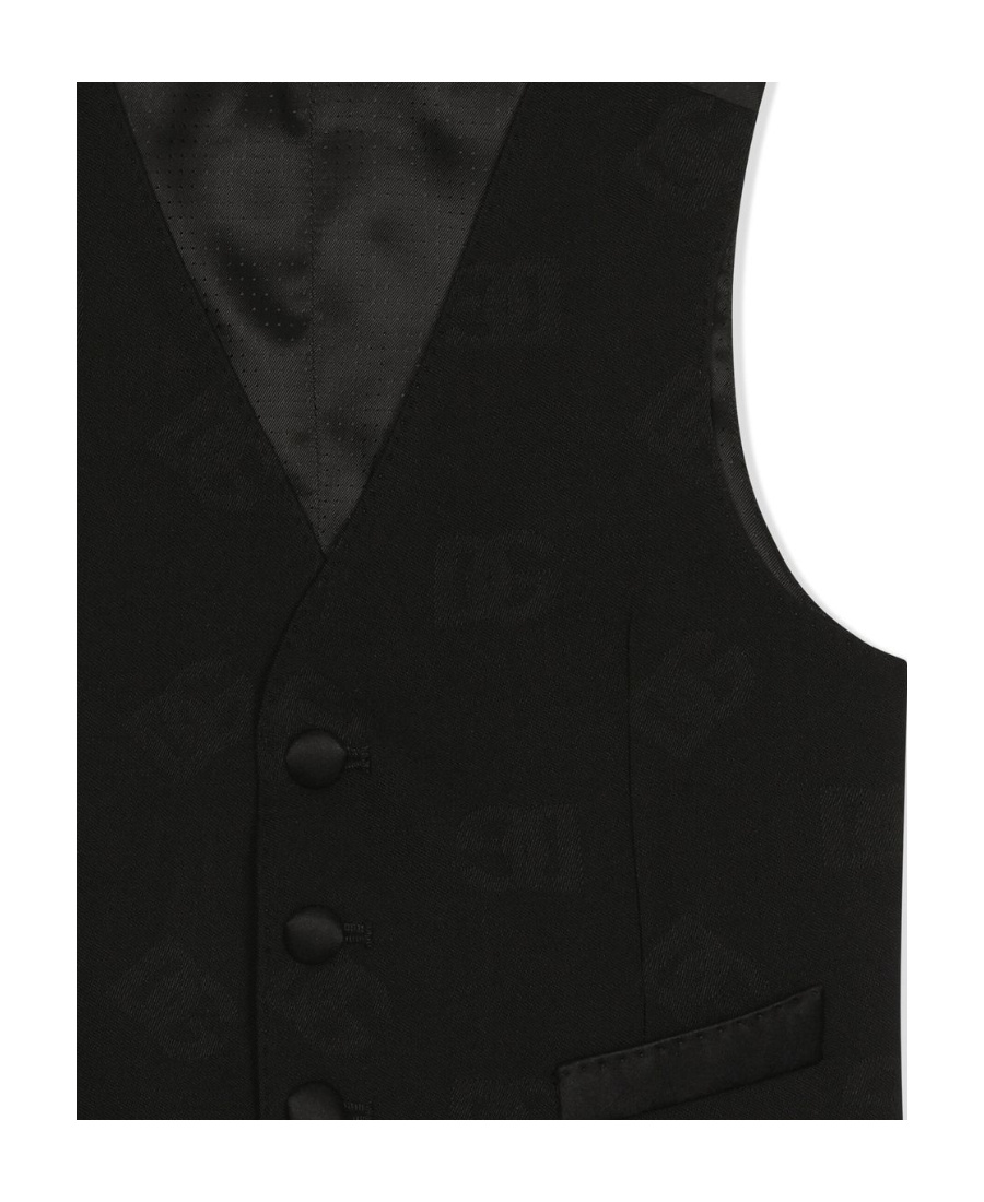 Dolce & Gabbana Single-breasted Waistcoat In Black