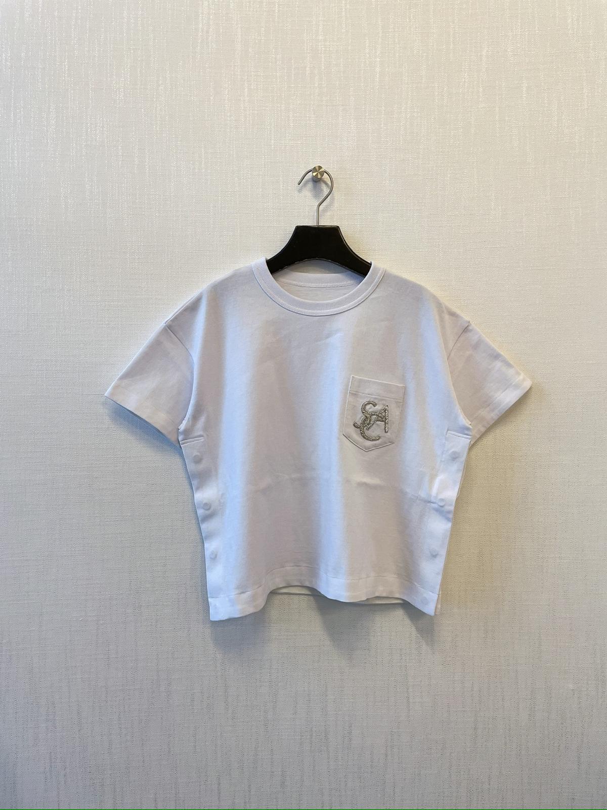 Sacai Short-sleeved T-shirt In Gray