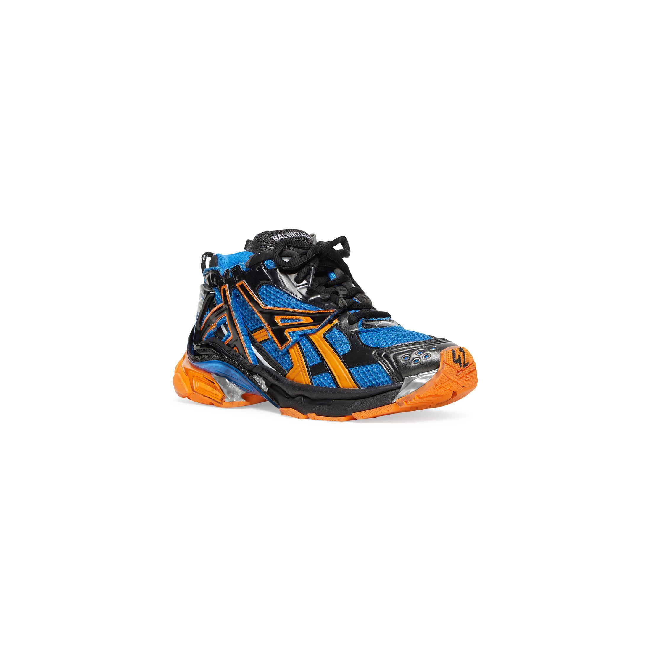 Shop Balenciaga Sneakers Runner Da Uomo In Blu In Black