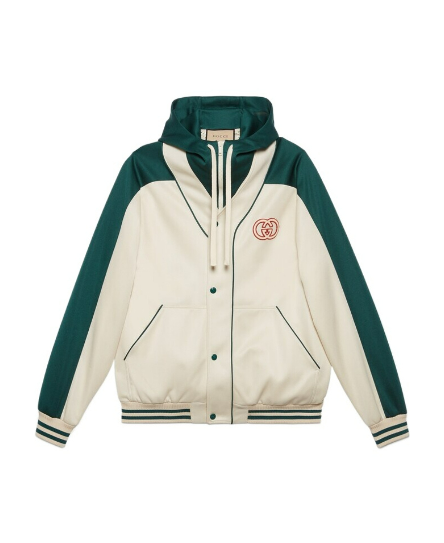Gucci Zipper Casual Jacket In Nude