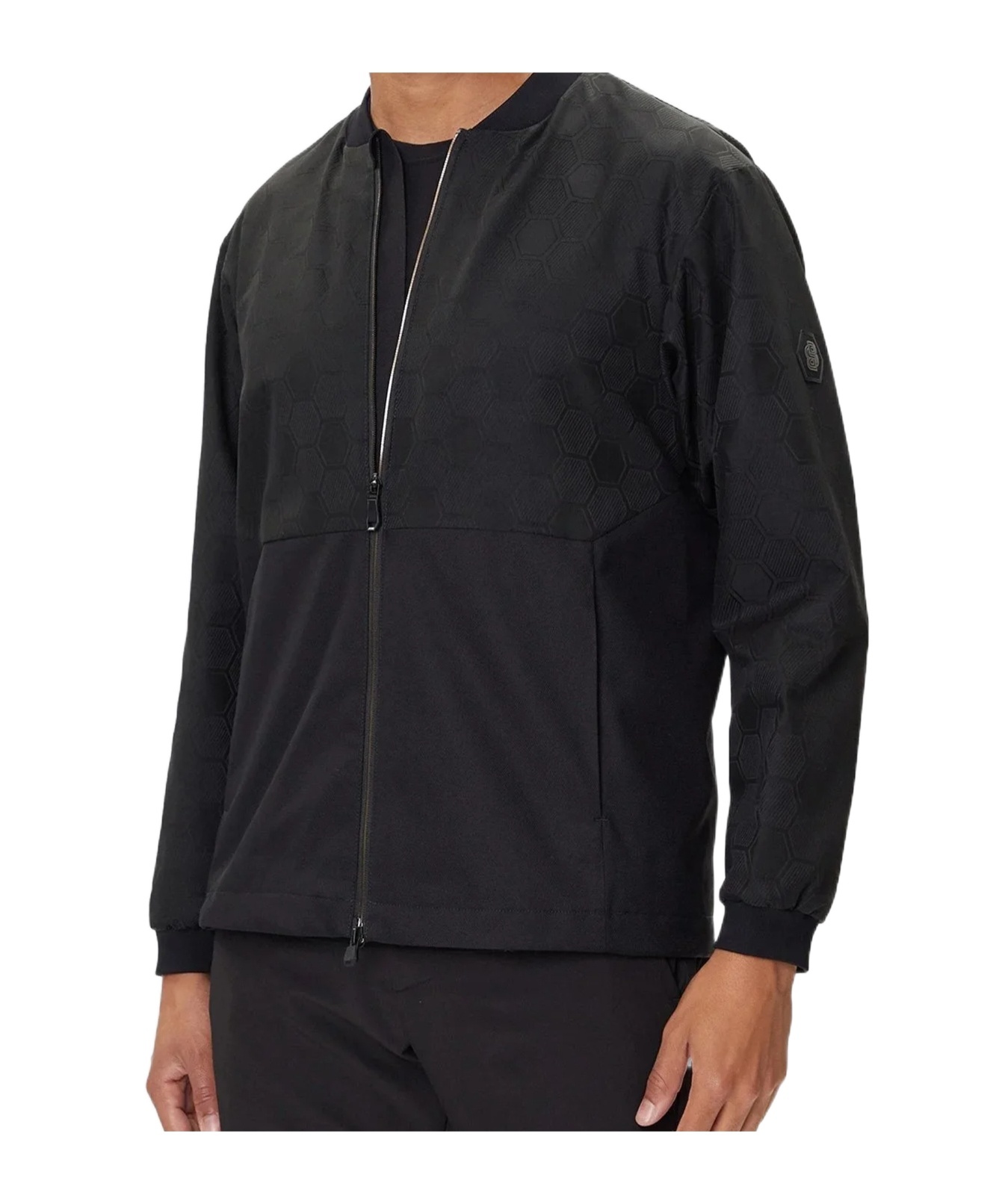 Hugo Boss Zip-front Jacket In Black