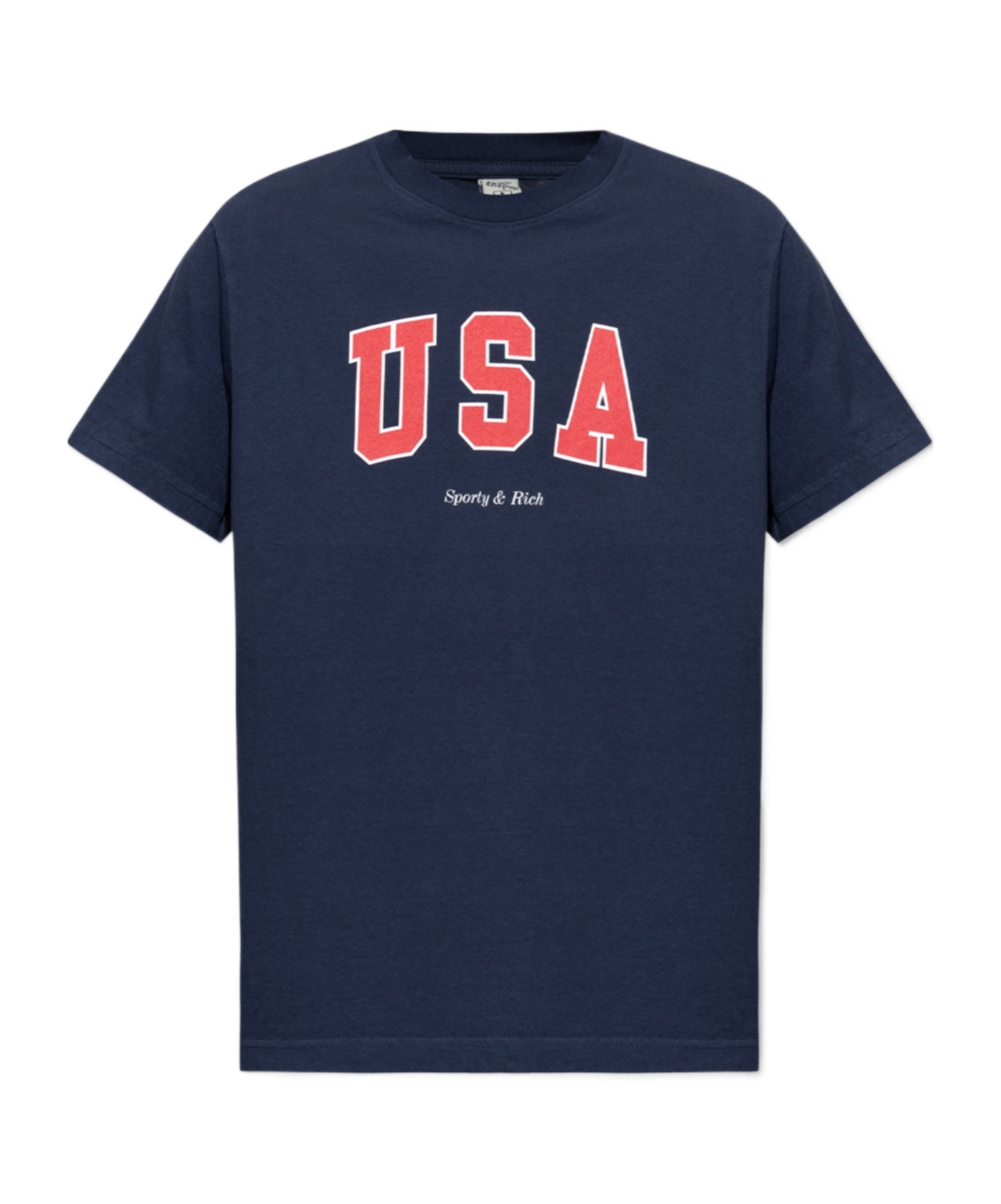 Shop Sporty And Rich Cotton T-shirt In Blue