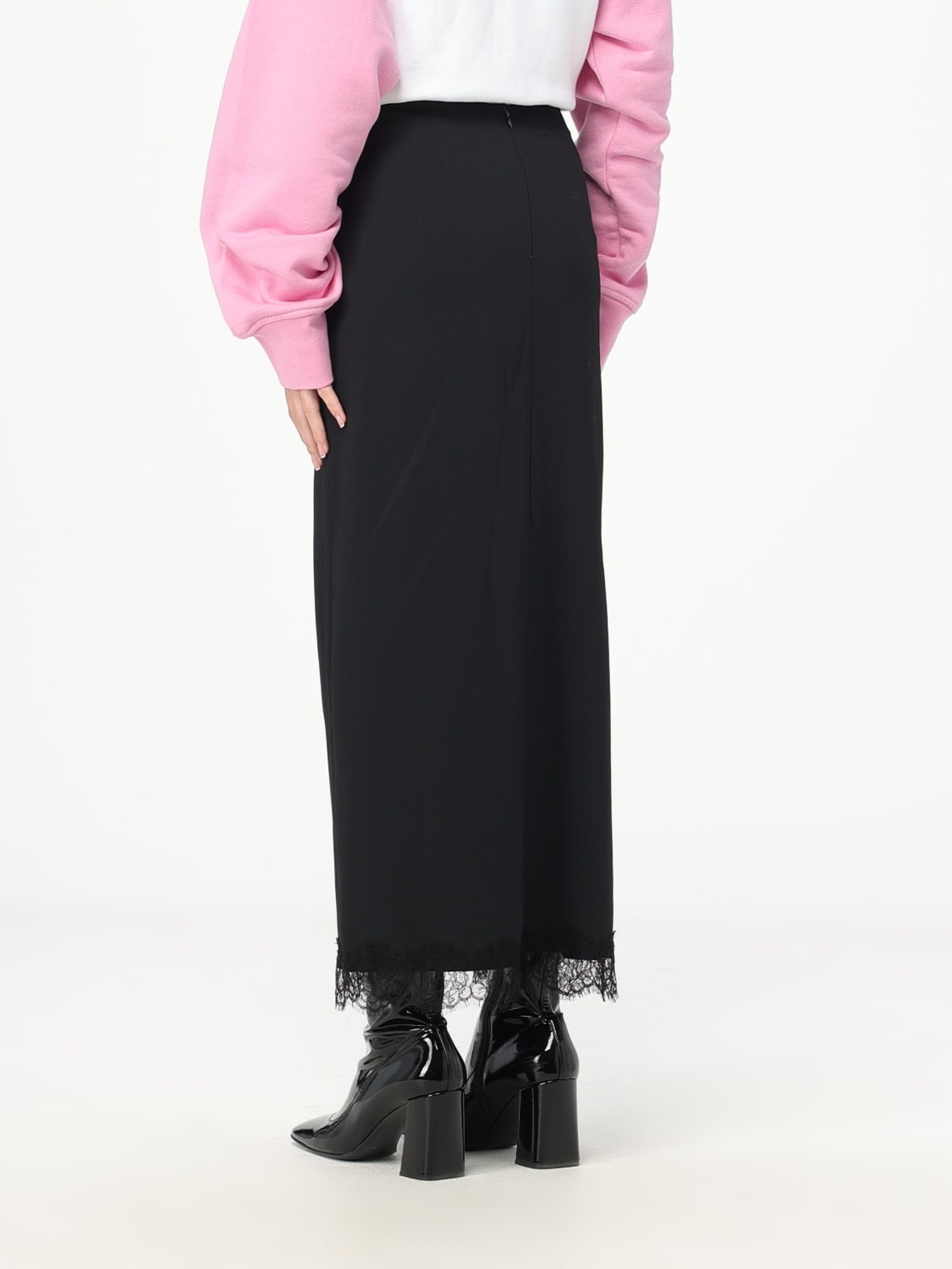 Moschino Bow Knot Detail Skirt In Black