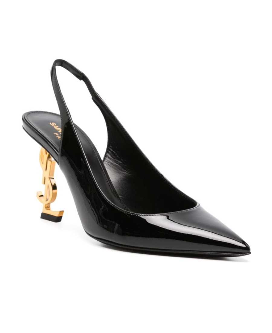 Saint Laurent Opyum Slingback Pumps In Black