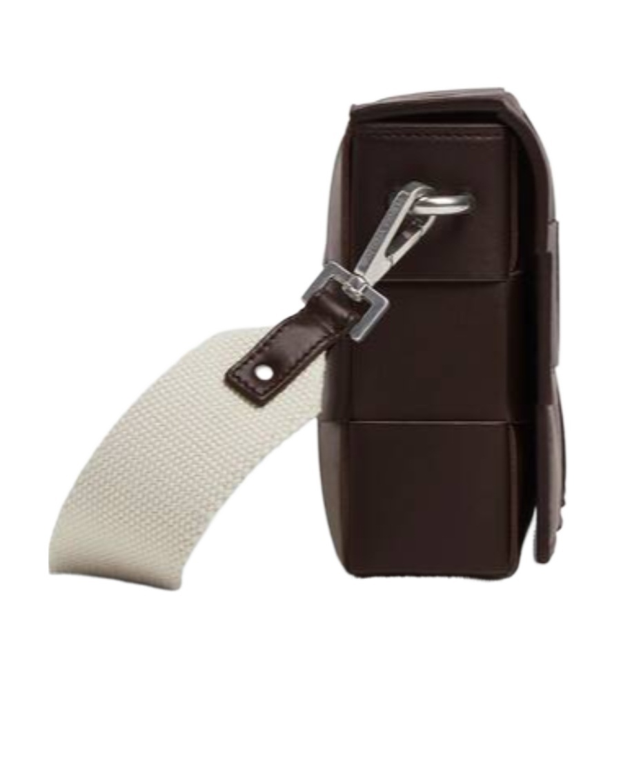 Bottega Veneta Intrecciato Leather Shoulder Bag In Brown