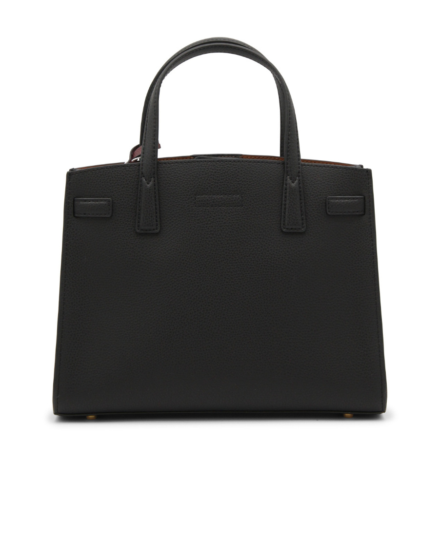 Tory Burch Logo-patch Tote Bag In Black