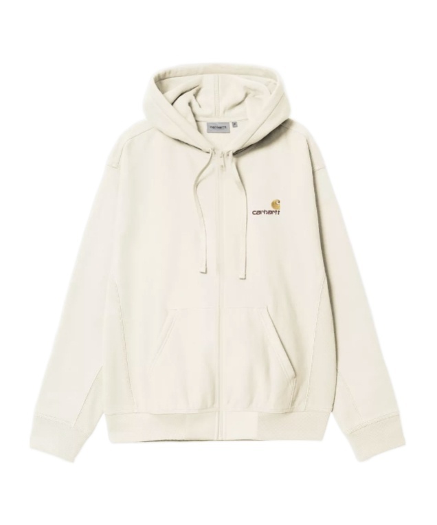 Carhartt Work In Progress American Script Cotton Blend Hoodie In White