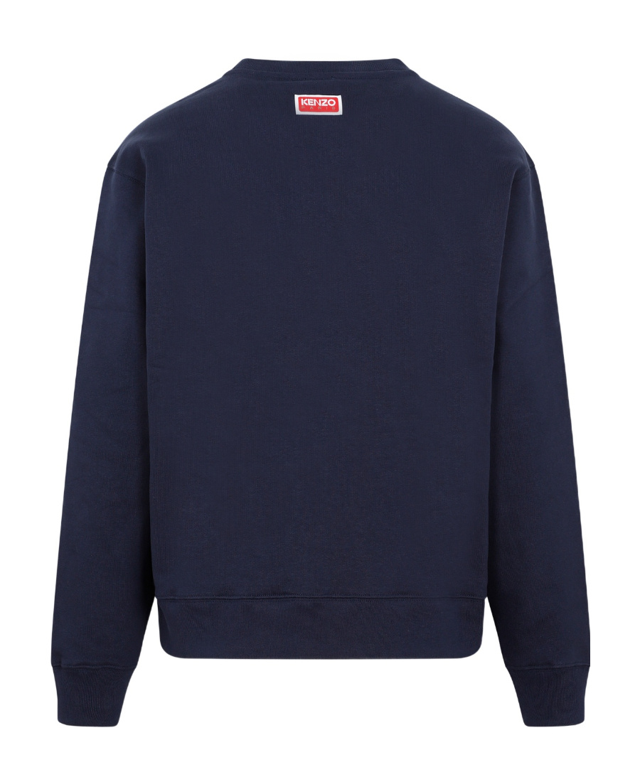 Kenzo Boke Flower Stretch-cotton Sweatshirt In Blue