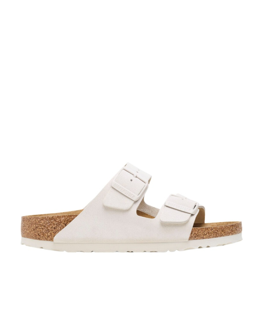 Birkenstock Arizona Suede Slides In White
