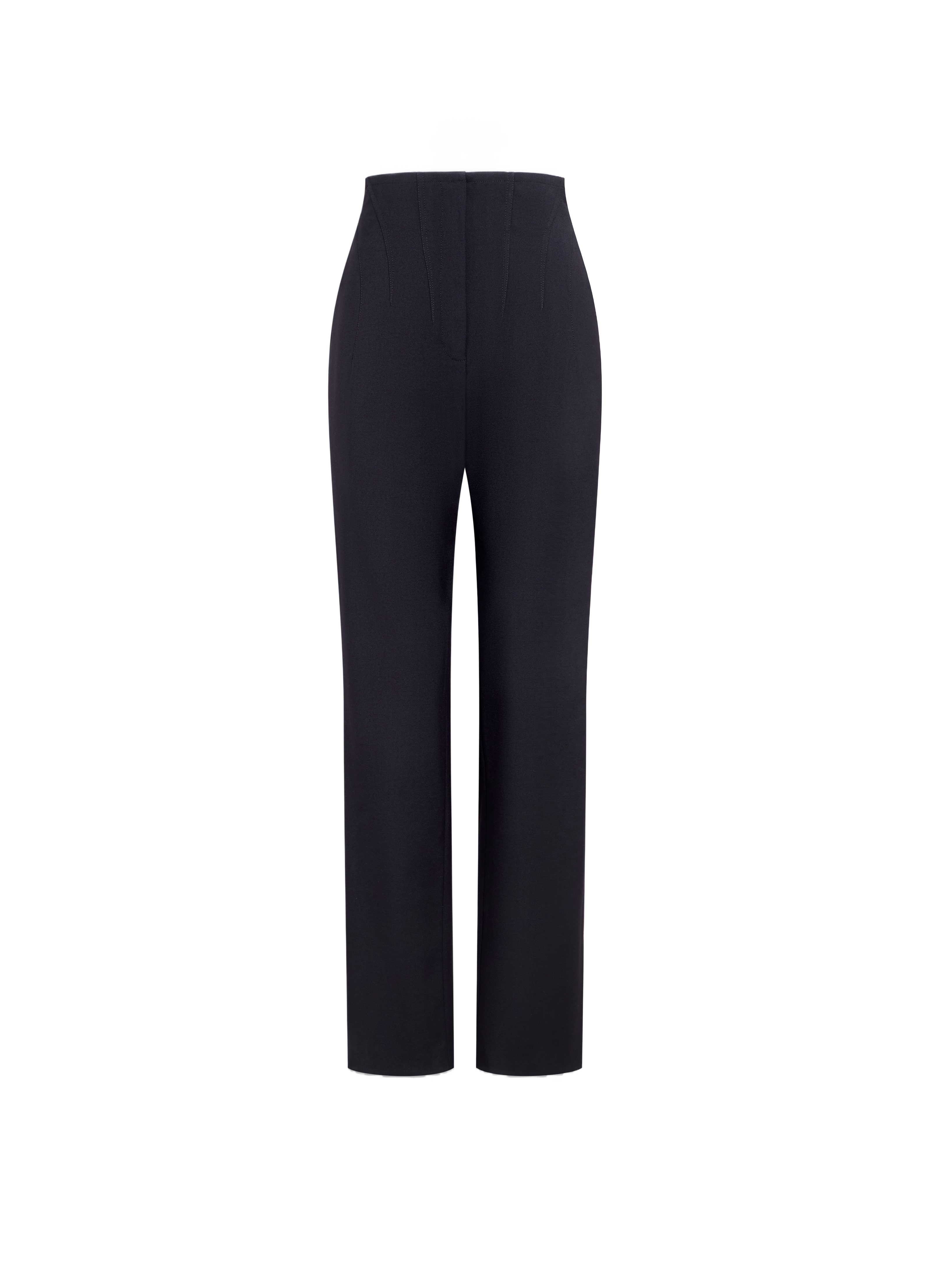 Alaïa Virgin Wool-blend Trousers In Black