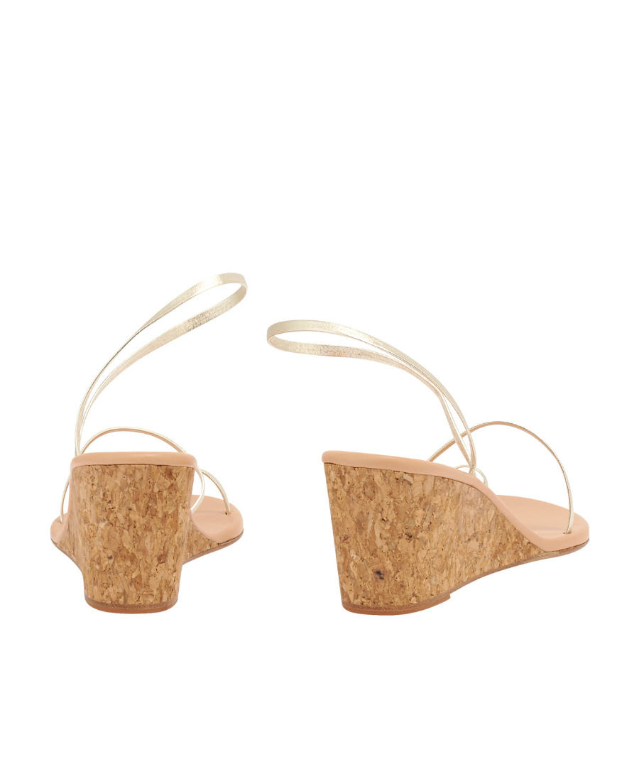 ANCIENT GREEK SANDALS HIGH HEEL SANDALS WITH SLOPING HEELS 