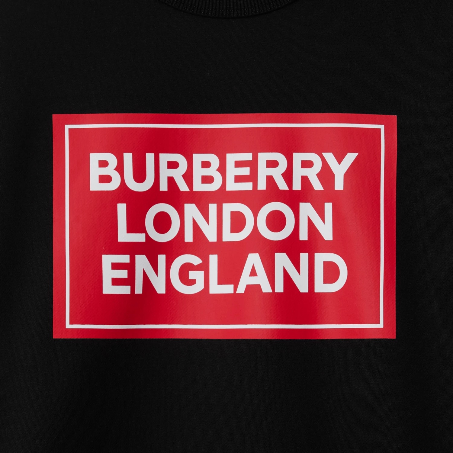 Burberry Round-collar Long-sleeve Hoodie In Black