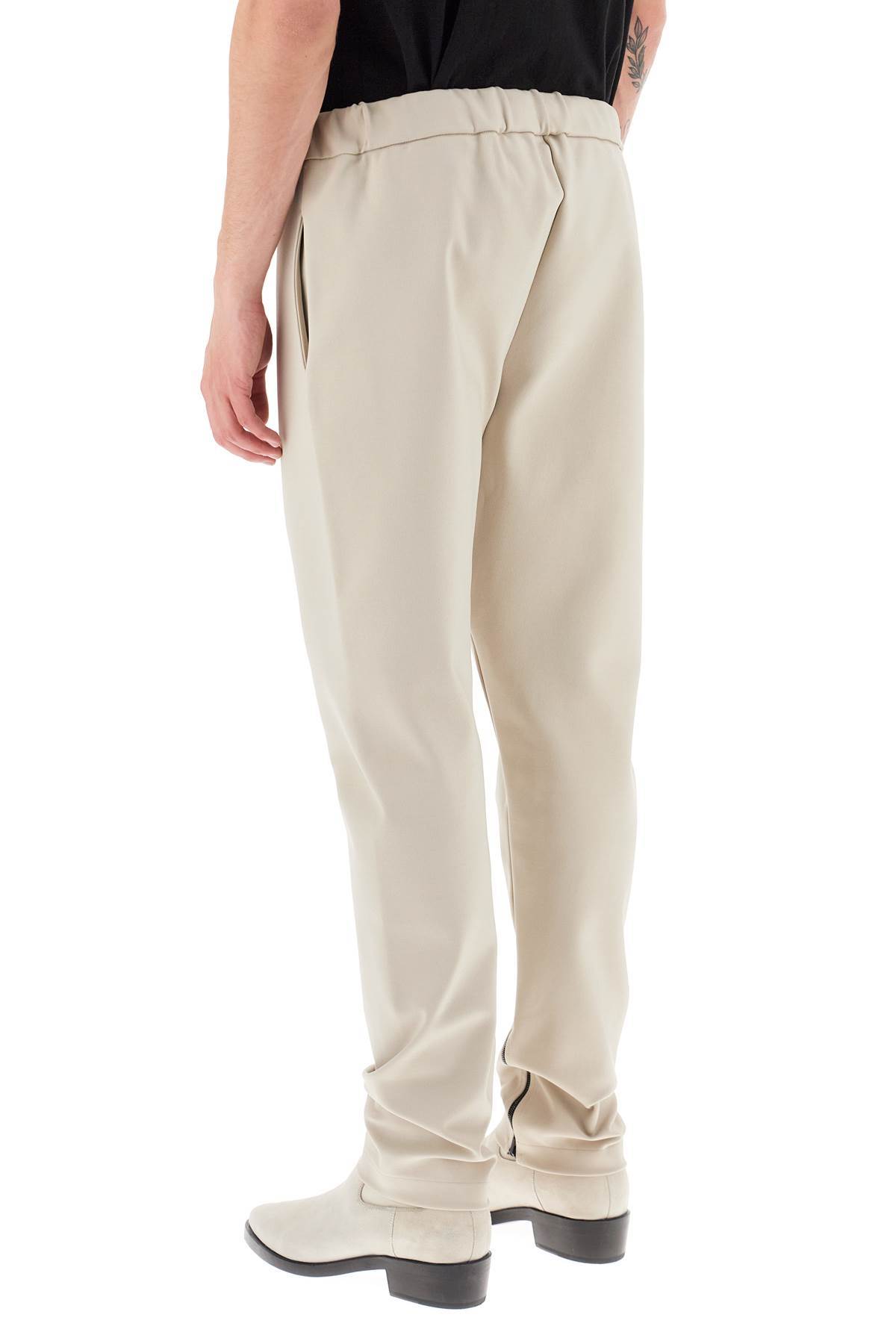 Fear Of God Logo Patch Drawstring Sweatpants In White