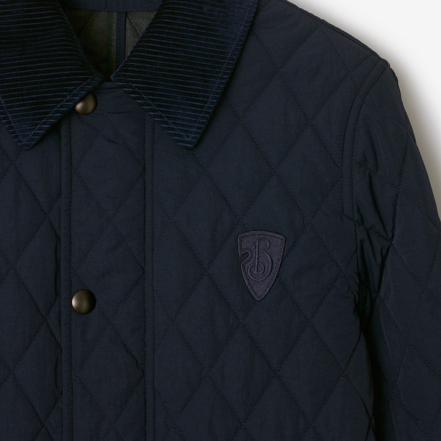 Shop Burberry Quilted Jacket In Black