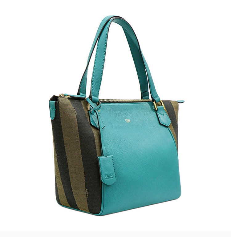 Fendi Logo Details Handbag In Blue