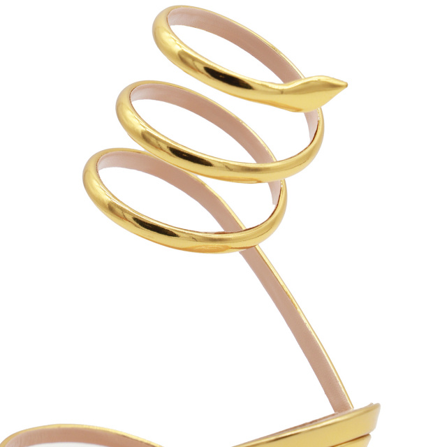 René Caovilla Heeled Sandals Rene Caovilla Woman Color Gold In Grey