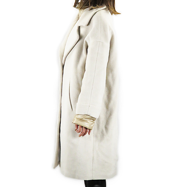 Herno Padded-bib Single-breasted Coat In White