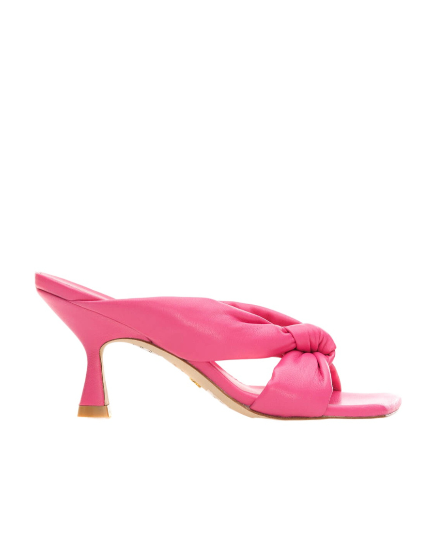 Stuart Weitzman Slip-on Square-toe Sandals In Pink