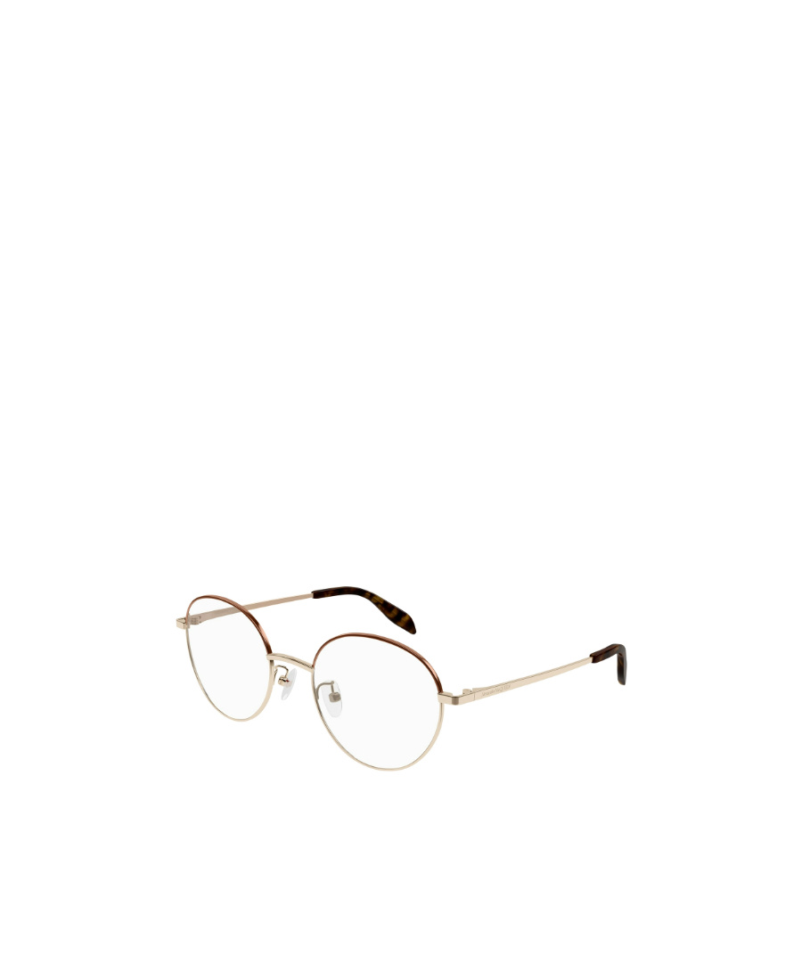 Alexander Mcqueen Round-frame Eyeglasses In White