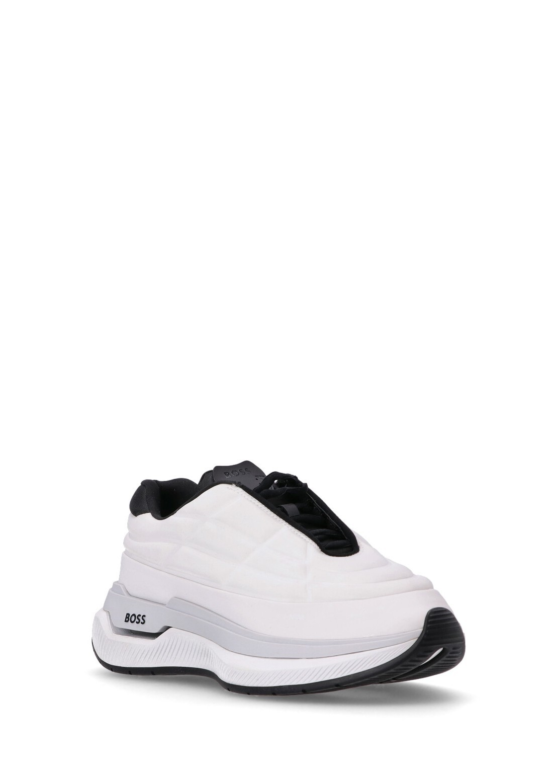 Hugo Boss Void Quilted Sneakers In White