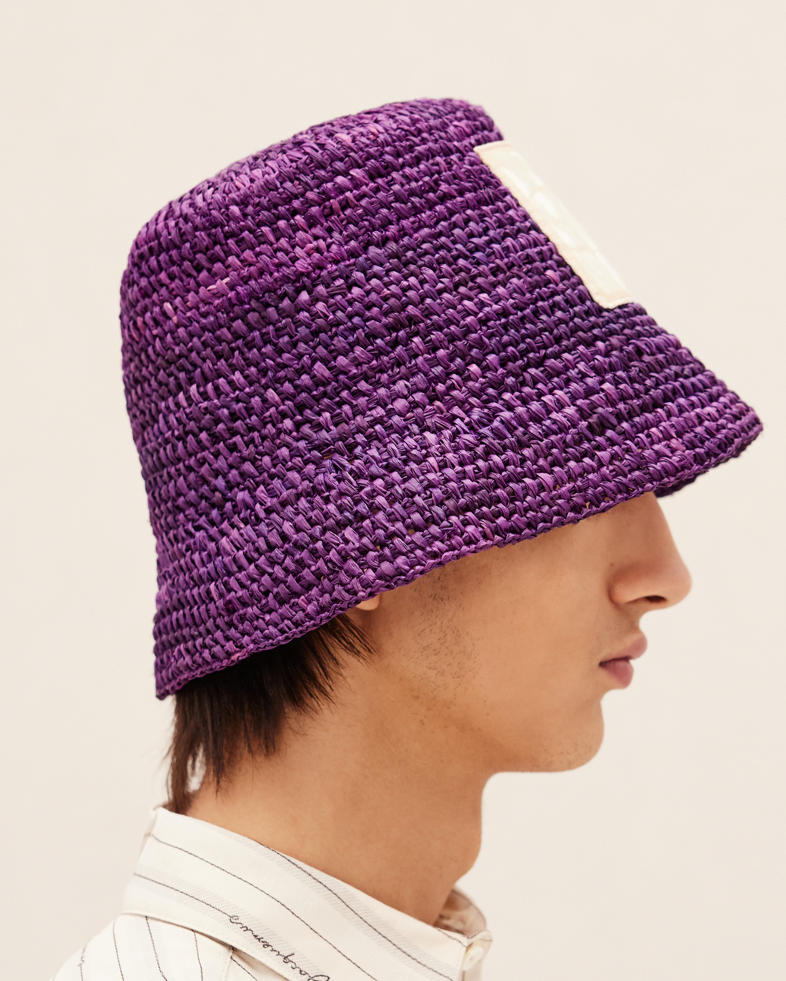 Jacquemus Le Bob Ficiu Bucket Hat In Purple