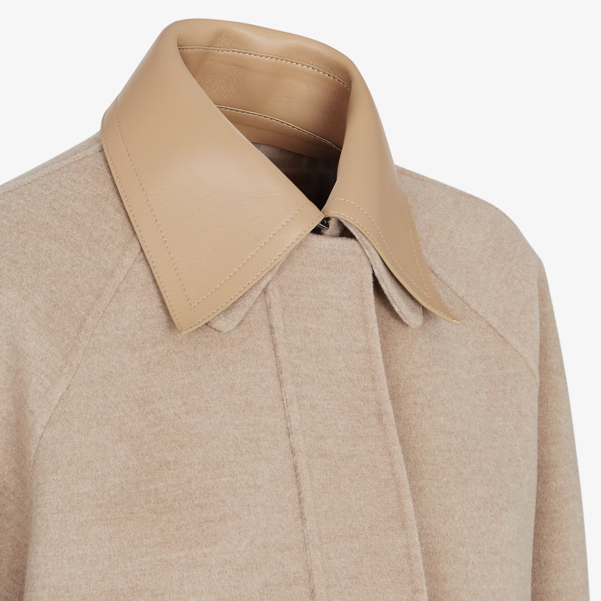 Fendi Wool Jacket In Nude